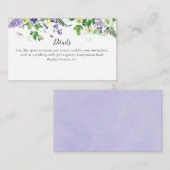 Elegant Wilde Vrijgezellenfeest Informatiekaartje (Voorkant / Achterkant)