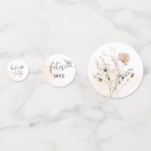 Elegant Wilde Vrijgezellenfeest Tabel Confetti (Achterkanten)