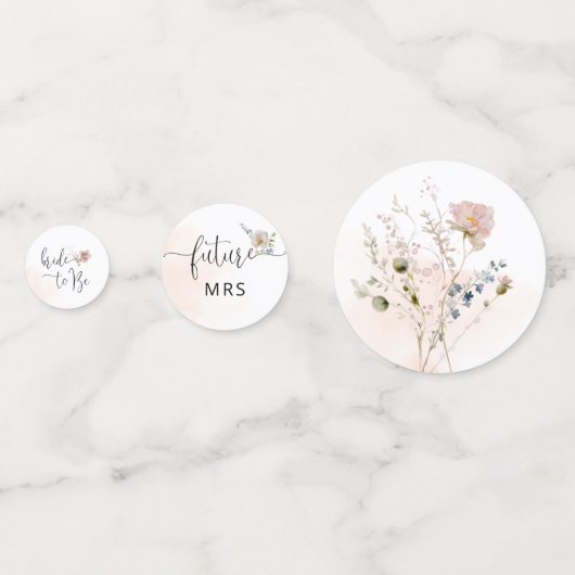 Elegant Wilde Vrijgezellenfeest Tabel Confetti (Achterkanten)