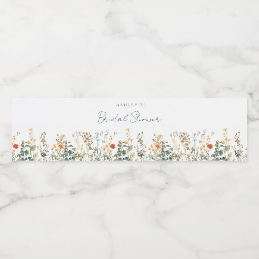 Elegant Wilde Vrijgezellenfeest Waterfles Etiket (Enkel label)