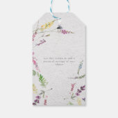 Elegant Wilde Waterverf Florence Vrijgezellenfeest Cadeaulabel (Achterkant)