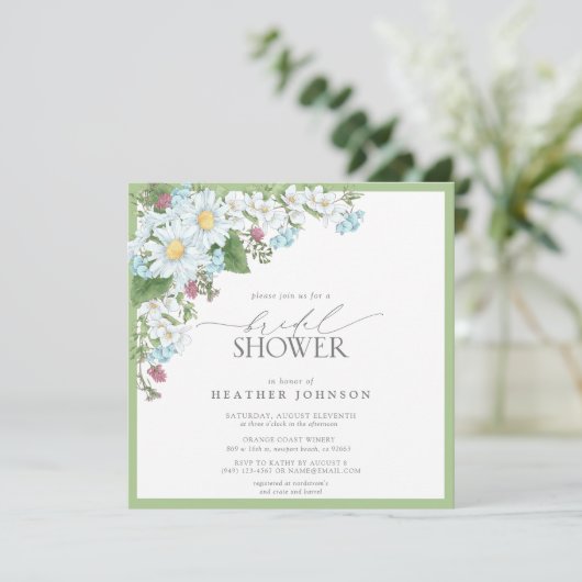 Elegant Wilde Waterverf Florence Vrijgezellenfeest Kaart (Staand voorkant)