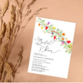 Elegant Wilde Waterverf Florence Vrijgezellenfeest Kaart