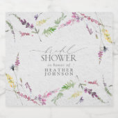 Elegant Wilde Waterverf Florence Vrijgezellenfeest Sparkling Wijnetiket (Enkel label)