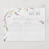 Elegant Wilde Waterverf Shower Recipcard (Voorkant)