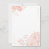 Elegant Wilde Waterverf Vrijgezellenfeest Kaart (Achterkant)