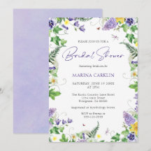 Elegant Wilde Waterverf Vrijgezellenfeest