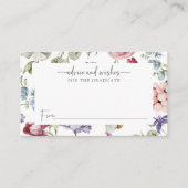 Elegant Wildflower Afstuderen Advies Kaarten (Voorkant)