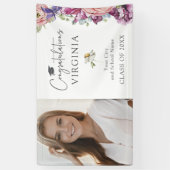 Elegant Wildflower Afstuderen Banner (Verticaal)