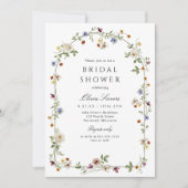 Elegant Wildflower Arch Garden Bridal Shower Kaart (Voorkant)