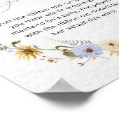 Elegant Wildflower Baby shower Game Poster (Hoek)