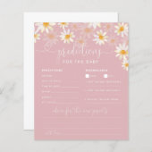 Elegant Wildflower Baby shower Prediction Advice (Voorkant / Achterkant)