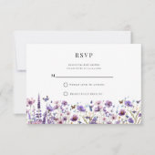 Elegant wildflower baby shower RSVP (Voorkant)