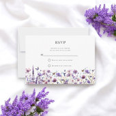 Elegant wildflower baby shower RSVP