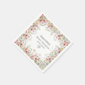 Elegant Wildflower Baby shower Servet (Hoek)