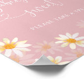 Elegant Wildflower Baby's zijn zoet Poster (Hoek)