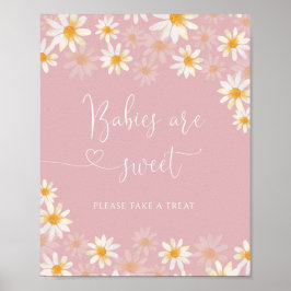 Elegant Wildflower Baby's zijn zoet Poster