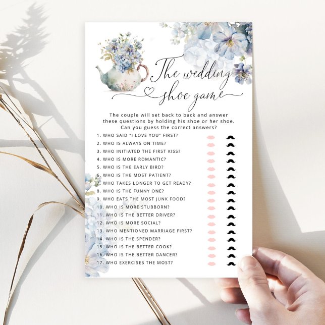 Elegant Wildflower blauw De bruiloft schoen spel (Creator heeft geüpload)