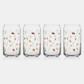 Elegant Wildflower Blikvorm Glas (Achterkant)