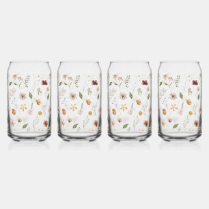 Elegant Wildflower Blikvorm Glas