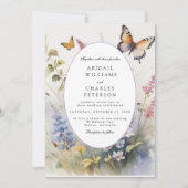 Elegant Wildflower bloei boeket Kaart (Voorkant)