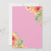 Elegant Wildflower Blush Pink Boho Floral Wedding Kaart (Achterkant)