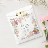 Elegant Wildflower blush roze vrijgezellenfeest Bedankzakje (Gezegeld)