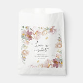 Elegant Wildflower blush roze vrijgezellenfeest Bedankzakje (Voorkant)