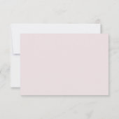 Elegant Wildflower Blush Wedding RSVP Kaart (Achterkant)