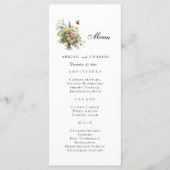 Elegant Wildflower Boeket Menu (Voorkant)
