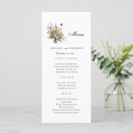Elegant Wildflower Boeket Menu