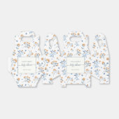 Elegant Wildflower Boho Baby shower Bedankdoosjes (Uitgevouwen)