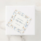 Elegant Wildflower Boho Baby shower Bedankjes Labels (In situ)