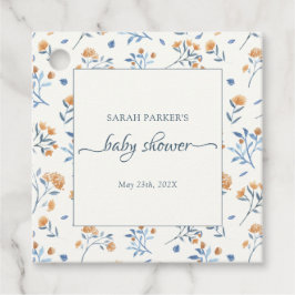 Elegant Wildflower Boho Baby shower Bedankjes Labels