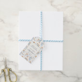 Elegant Wildflower Boho Baby shower Dank u Cadeaulabel (Met Touw)