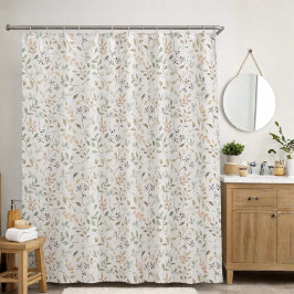 Elegant Wildflower Boho Douchegordijn