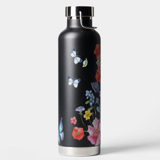 Elegant Wildflower Boho Floral Butterfly Greenery Waterfles (Links)