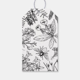 Elegant Wildflower Boho Gift Label Cadeaulabel