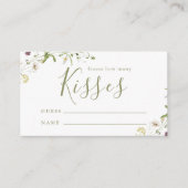 Elegant Wildflower boho schat hoeveel kissenspel Informatiekaartje (Voorkant)