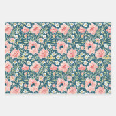 Elegant Wildflower Botanical Pattern Inpakpapier Vel (Voorkant 2)