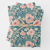 Elegant  Wildflower Botanical Pattern Inpakpapier Vel (In situ)