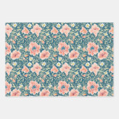 Elegant Wildflower Botanical Pattern Inpakpapier Vel (Voorkant)