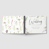 Elegant Wildflower Botanical Wedding Gastenboek (Volledig)