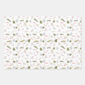 Elegant Wildflower Botanisch Inpakpapier Vel (Voorkant 3)