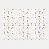 Elegant Wildflower Botanisch Inpakpapier Vel (Voorkant 2)