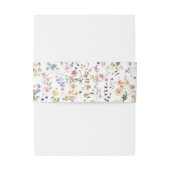 Elegant Wildflower Botanische tuin Patroon Uitnodigingen Wikkel (Achterkant Voorbeeld)