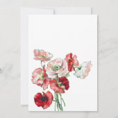 Elegant Wildflower Bridal Shower Invitation Kaart (Achterkant)