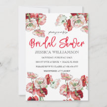 Elegant Wildflower Bridal Shower Invitation