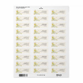 Elegant Wildflower Butterflies Retouradres Etiket (Full Sheet)