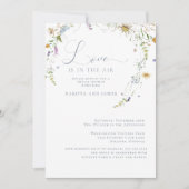 Elegant Wildflower Couples Vrijgezellenfeest Kaart (Voorkant)